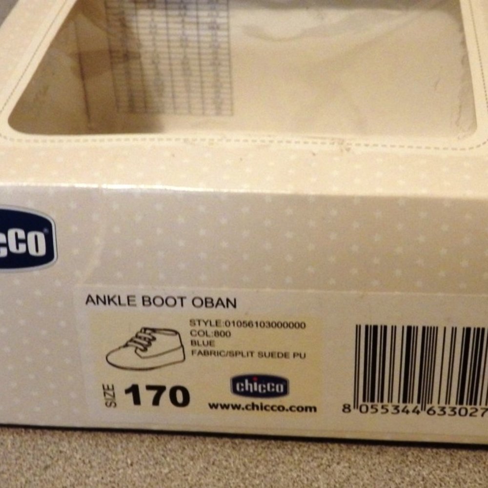 Adorable CHICCO baby crib shoes - ankle - size 170 - Picture 4 of 5